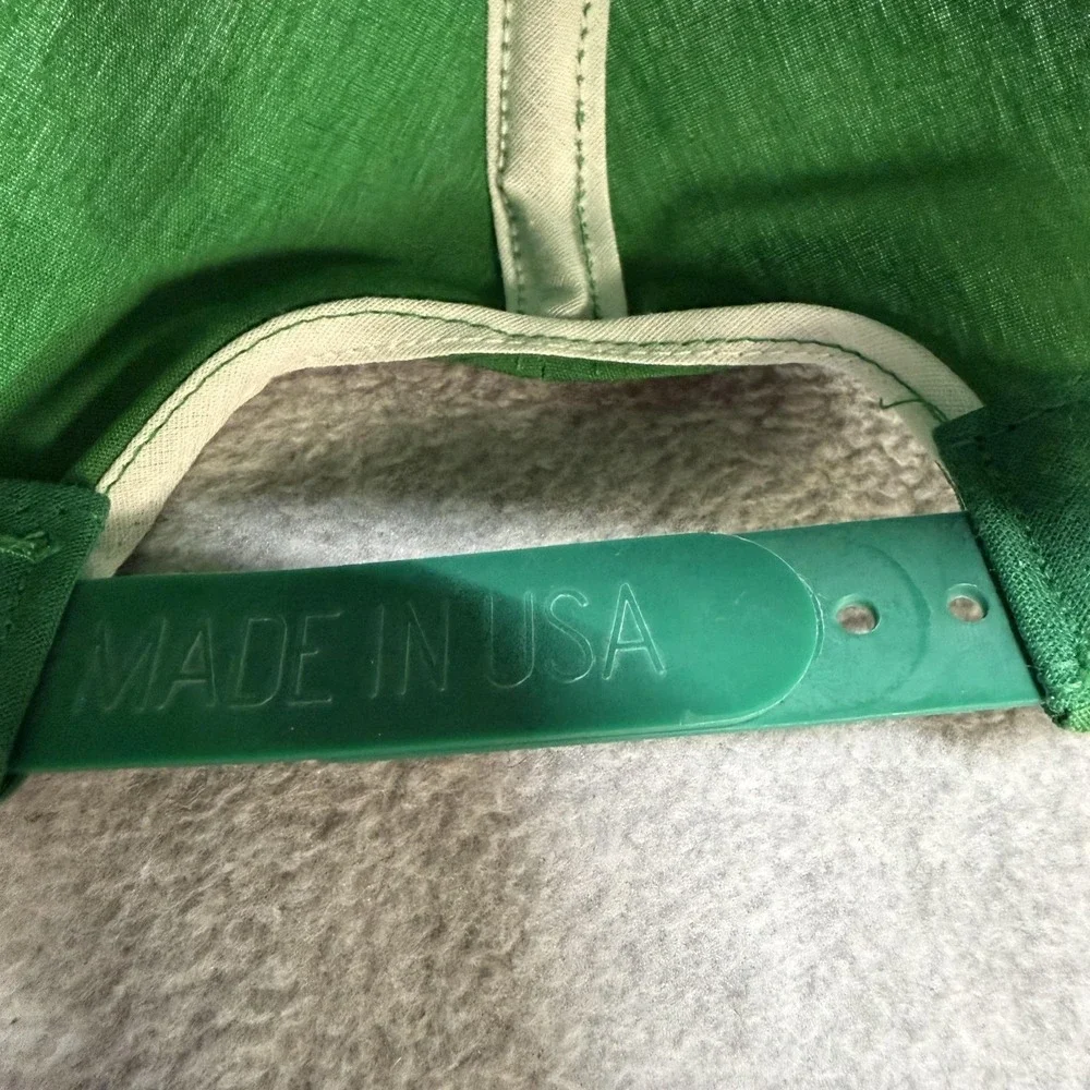 Embroider America Hat Cap Snap Back‎ Mens One Size Green Rope Blank Made USA